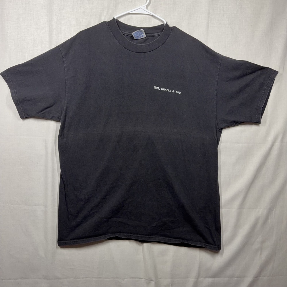 Vintage IBM Shirt Mens Extra Large 90s Oracle Graphic Tee Made in USA